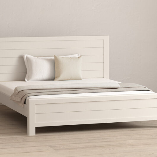 Bradwell Oak and Signal White Painted Super King Size Bed