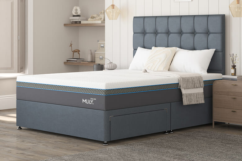 MLILY? Glacier 2800 Cool Gel Hybrid Mattress, Super King