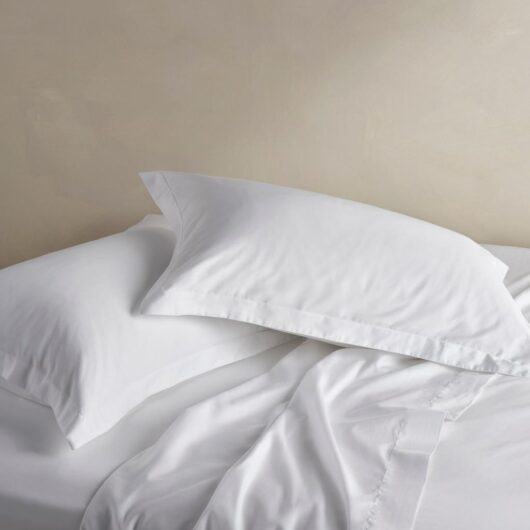 Bedfolk Pure Cotton 300 Thread Count Fitted Sheet White