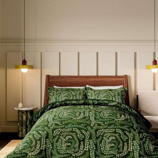 Harlequin Pure Cotton Sateen Fayola Bedding Set Green Mix