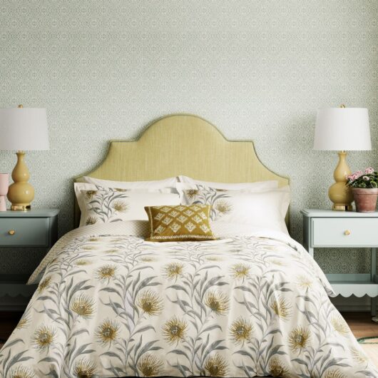 Sanderson Pure Cotton Catherinae Bedding Set Natural