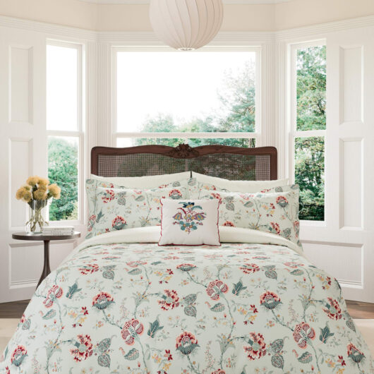 V&A Pure Cotton Palampore Trail Bedding Set Teal