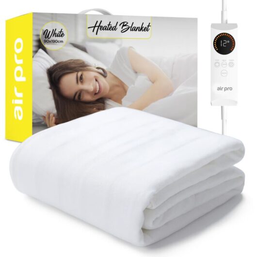 Air Pro Electric Blanket - Fully Fitted Mattress Cover - Elastic Straps - Small Double-120x190cm