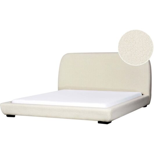 Waterbed Boucle ROISEL 180 x 200 cm (EU Super King) Light Beige